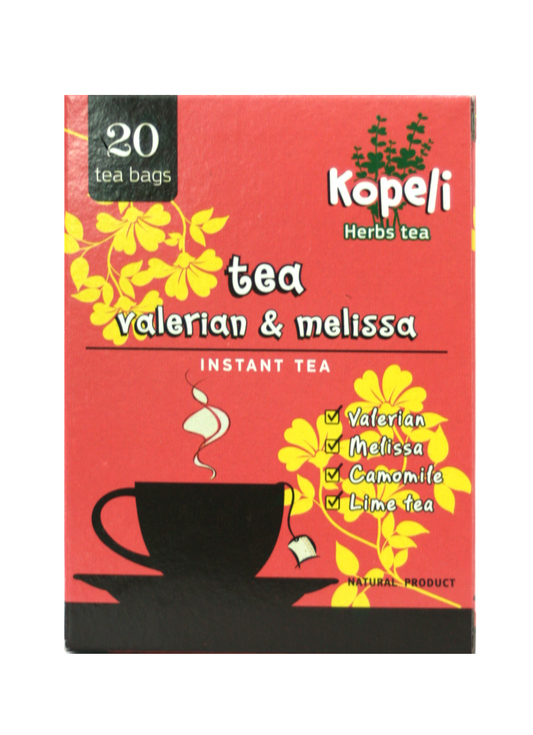 Valerian+herbal tea bags